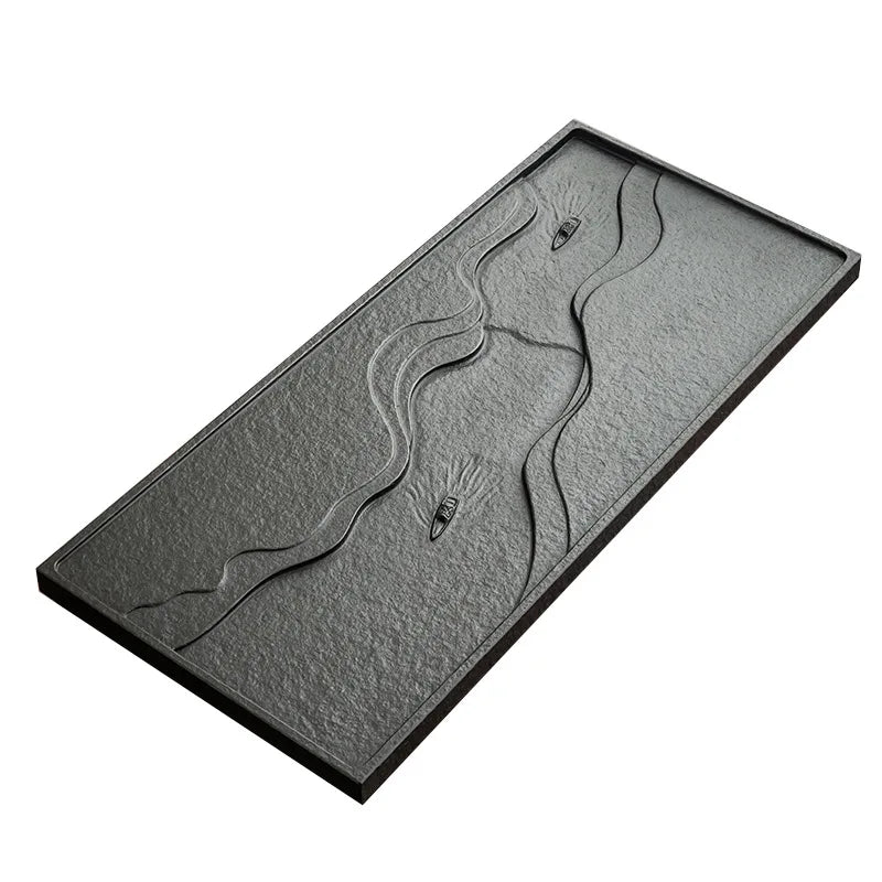 Natural Wujin Stone Tea Tray