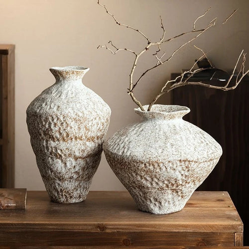 Ceramic Vase Wabi Sabi Style