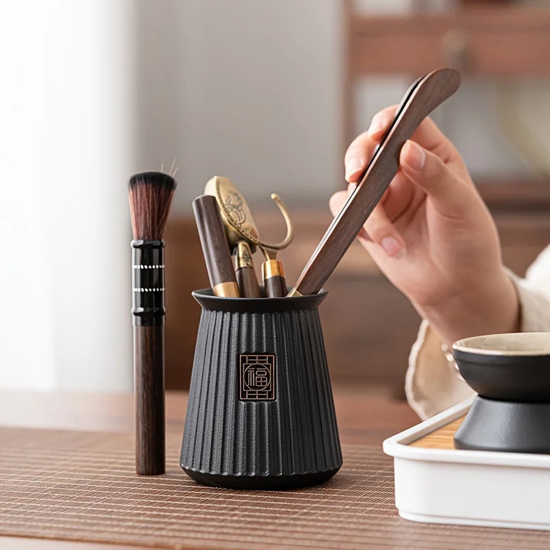 13-Piece Ceramic Kung Fu Tea Set – Portable Tea Service