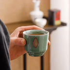 Elegant celadon Kung Fu tea set with ice-crack glaze, perfect for tea lovers and gifting.
