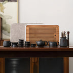 13-Piece Ceramic Kung Fu Tea Set – Portable Tea Service
